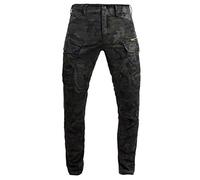 John Doe Pantalones de Moto Cargo Stroker XTM,Hombre,38/34,Camuflaje
