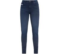 John Doe Ruby Vaqueros de moto para damas, Azul, Talla 30/34