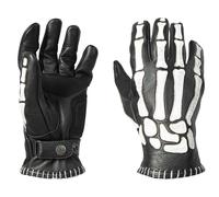 John Doe Skeletor Guantes Moto Moto Esqueleto Negro Blanco Cuero Talla 2XL