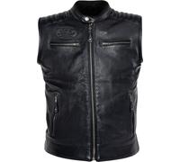 John Doe Storm, chaleco de cuero perforado 3XL male Negro