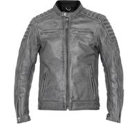 John Doe Storm Chaqueta de cuero para moto, gris, tamaño M para Hombres