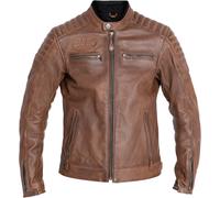 John Doe Storm Chaqueta de cuero para moto, marrón, Talla 5XL