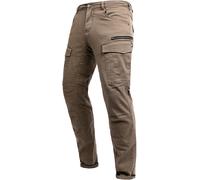 John Doe Stroker Cargo XTM Pantalones textiles de motocicleta, beige, tamaño 26 para Hombres