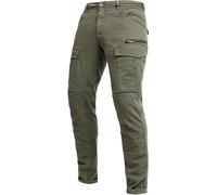 John Doe Stroker Cargo XTM Pantalones textiles de motocicleta, oliva, Talla 33