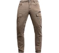 John Doe Stroker Cargo XTM Pantalones textiles de motocicleta, beige, tamaño 31 para Hombres