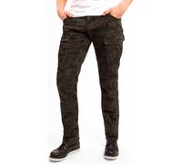 John Doe Stroker XTM, pantalones cargo 32/36 male Negro/Verde Oscuro (Camuflaje)