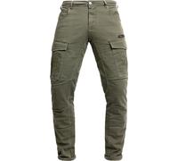 John Doe Stroker Cargo XTM Pantalones textiles de motocicleta, verde, tamaño 34 para Hombres