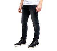 John Doe Taylor Mono Pantalones de Moto, Men's, Negro, 32/32