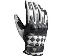 John Doe Tracker Race Guantes de moto perforados, negro-blanco, tamaño XL para Hombres