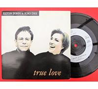 John, Elton - John, Elton True Love 7" Rocket EJS32 EX/EX 1992 picture sleeve, a-side with Kiki Dee