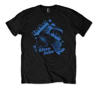John Elton - T-Shirt # S Unisex Black # Rocketman Jump