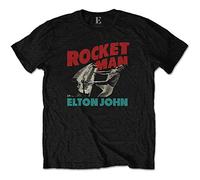 John Elton - T-Shirt # Xl Unisex Black # Rocketman Piano
