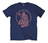 John Elton - T-Shirt # Xl Unisex Blue # Rocketman Circle Point
