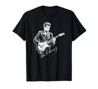 John F. Kennedy Tocando Guitarra Eléctrica Signature Funny JFK Camiseta