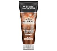 JOHN FRIEDA - Acondicionador Brilliant Brunette 250 ml, Intensificador del Color en Pelo Castaño y Moreno, Color Vibracy, Hidrata, Sella y Protege
