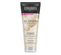 John Frieda Blonde+ Repair System Champú - Bond Building - Contenido: 250 ml - Para cabello dañado por aclarado - Con Bond Building Plex