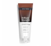 John Frieda Brilliant Brunette Acondicionador Realzador de Brillo | Hidrata y Potencia el Color Castaño | Protege y Sella el Color | Con Light Reflecting Complex y Aceite de Almendras | 250 ml