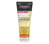 John Frieda Cuidado profundo + champú reparador - Contenido 250 ml - Limpieza y reparación profundamente eficaz - Para cabello dañado y extremadamente dañado