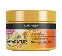 John Frieda Cuidado profundo + reparación, tratamiento capilar/máscara - Contenido: 250 ml - para cabello dañado y extremadamente dañado