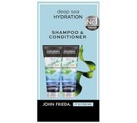 John Frieda Deep Sea Hydration Set - Champú, 250 ml y acondicionador, 250 ml, tipo de cabello: necesita humedad, seco, sin sulfatos SLS/SLS, con algas marinas ricas en nutrientes