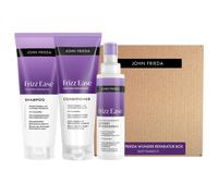 JOHN FRIEDA Frizz Ease Caja reparadora milagrosa (champú 250 ml + acondicionador 250 ml + spray 200 ml)