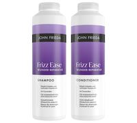 John Frieda Traumlocken - Champú y acondicionador para rizos (1 champú de 500 ml y acondicionador de 500 ml, rellenable, serie Frizz Ease, para cabello rizado y ondulado)