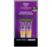 John Frieda Frizz Ease Wunder - Set de reparación de champú, 250 ml y acondicionador, 250 ml, tipo de cabello: rebelde, dañado, dañado, encrespado - Reparación y suavidad