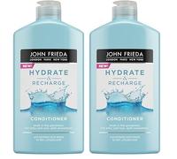 JOHN FRIEDA - Hydrate & Recharge 250 ml, Acondicionador para Pelo Seco y Dañado, con Queratina para Cuidado Capilar, Hidratante y Nutritivo (Paquete de 2)