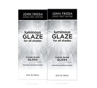 John Frieda Luminous Glaze Clear Shine Hair Gloss, Anti-Fade, Color Enriching Gloss, Safe for Color Treated Hair, 6.5 Ounces (Pack of 2)