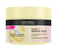 JOHN FRIEDA - Mascarilla Reparadora Intesiva Go Blonder 250 ml, Mascarilla Aclarante para Cabello Rubio, Ilumina, Nutre y Protege el Cabello Rubio, Restaura Fuerza, Suavidad y Vitalidad al Cabello