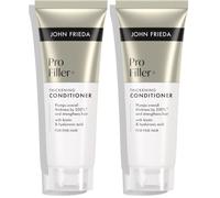 John Frieda Pro Filler+ Acondicionador Densificador | Aporta hasta un 200% Más de Densidad | Nutre y Fortalece el Cabello Fino | Con Biotina y Ácido Hialurónico | 75 ml (Paquete de 2)