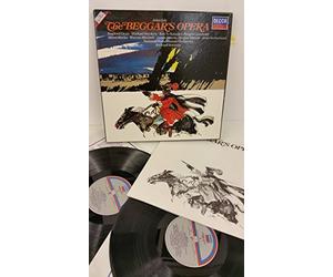 JOHN GAY, RICHARD BONYNGE, STAFFORD DEAN, MICHAEL HORDERN, KIRI TE KANAWA, ANGELA LANSBURY, ALFRED MARKS, WARREN MITCHELL, JAMES MORRIS, REGINA RESNIK, JOAN SUTHERLAND, NATIONAL PHILHARMONIC ORCHESTRA, RICHARD BONYNGE - JOHN GAY, RICHARD BONYNGE, STAFFORD DEAN, MICHAEL HORDERN, KIRI TE KANAWA, ANGELA LANSBURY, ALFRED MARKS, WARREN MITCHELL, JAMES MORRIS, REGINA RESNIK, JOAN SUTHERLAND, NATIONAL PHILHARMONIC ORCHESTRA the beggar's opera, 2 x vinyl, libretto, boxset, D252D 2