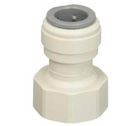 John Guest - Conector de ajuste a presión, 5/16 a 5/8 pulgadas BSP hembra, acetato gris, rosca BSPP