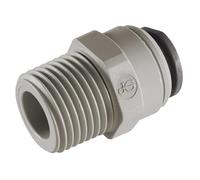 John Guest Conector de terminal recto 1/2 "x 3/8" PI011623S completo 10 piezas