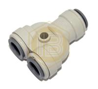 JOHN GUEST - CONECTOR Y IGUAL DE TUBO DE 3/8" - 2 vías (accesorios de empuje, imperial)