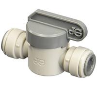 John Guest Conexión de válvula de cierre de acetal gris tubo de 1/2 pulgada OD (1 unidad)