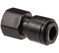 John Guest Racor rápido métrico recto hembra rosca de 1/4" y tubo 8 mm Paquete de 1 unidad