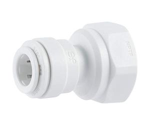 John Guest Speedfit PP451222WP 0.95 cm OD x 0.63 cm NPTF de empuje a conexión, blanco, pulgadas