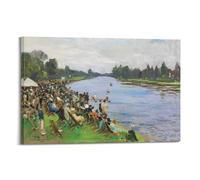 John Lavery - Maidenhead Regatta - Obras clásicas de pósteres, obras de arte impresas para pared, lienzo, decoración de regalo, decoración del hogar, 20 x 30 cm