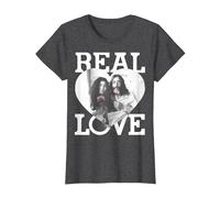 John Lennon - Amor Real Camiseta, Mujer, Jaspeado Oscuro, XXL