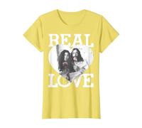 John Lennon - Amor Real Camiseta, Mujer, Limón, S