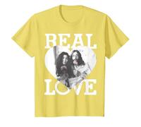 John Lennon - Amor Real Camiseta, Niños, Limón, 3 años