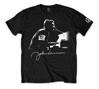 John Lennon Hombre People For Peace Camiseta Not Applicable, Negro (Black Black), Large