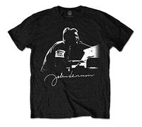 John Lennon Hombre People For Peace Camiseta Not Applicable, Negro (Black Black), Small
