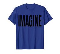 John Lennon - Imagínate Camiseta, Hombre, Azul Real, 3XL