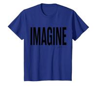 John Lennon - Imagínate Camiseta, Niños, Azul Real, 3 años