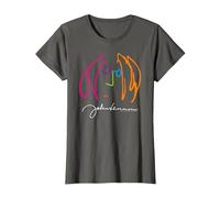 John Lennon Portrait Classic Rock Peace Camiseta, Mujer, Asfalto, M