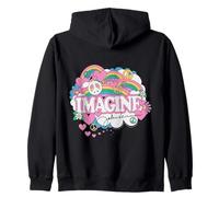 John Lennon Rainbows Love and Peace Sudadera con Capucha