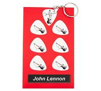John Lennon - Set de regalo para guitarra, 6 púas de artista, 1 llavero de artista