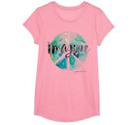 John Lennon - Signo de Paz Camiseta, Niñas, Rosado, S